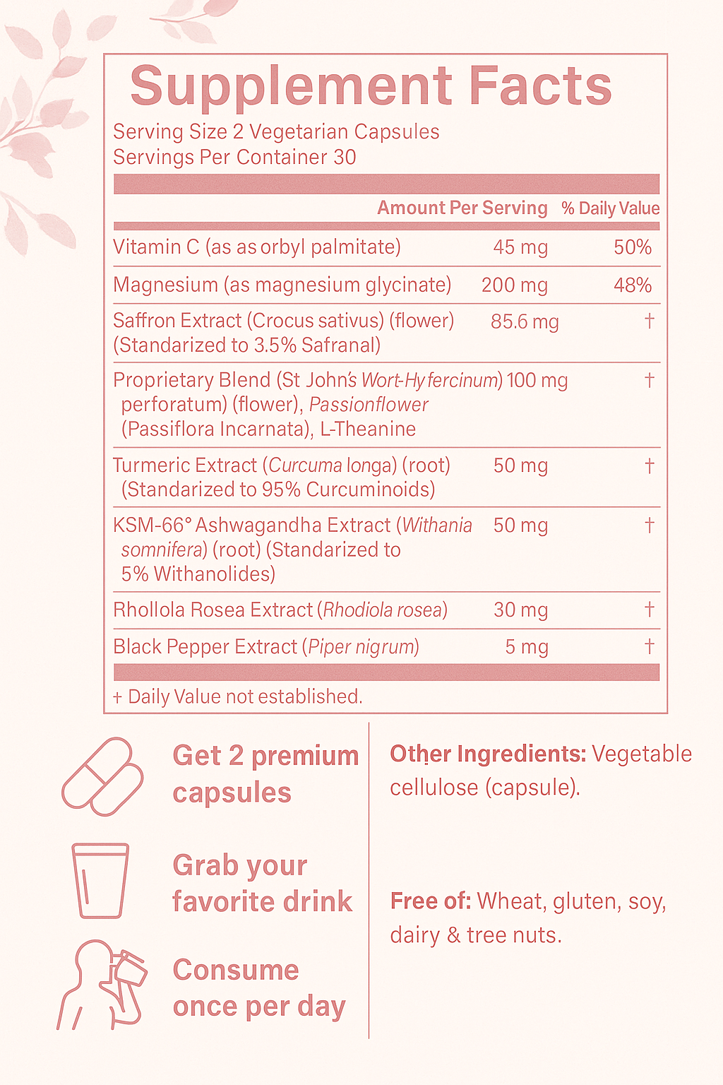 Aschenté - Saffron Capsules